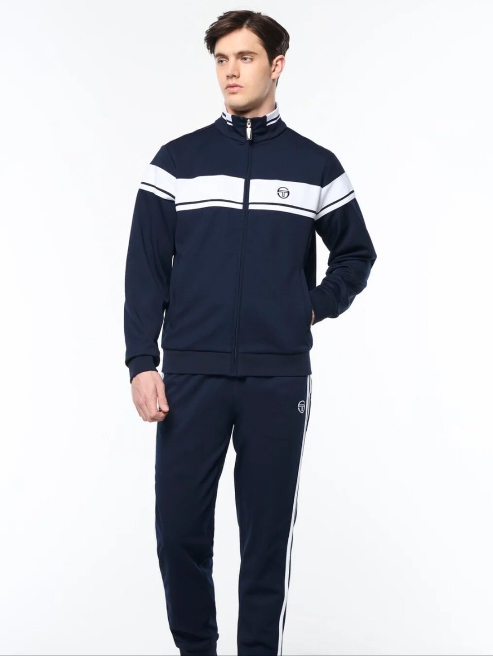 Sergio Tacchini Damarindo Tracksuit Archivio Maritime Navy White Men's 3X NWOT